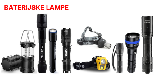 Baterijske lampe i oprema