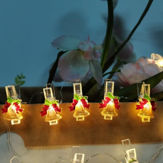 Modee 10 LED dioda Zvončići na kablu od 0,9 metara toplo bele