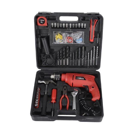 Iskra bušilica sa setom alata 500W