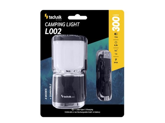 Technik punjiva LED lampa L002 camping 300Lm ipx44