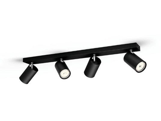 Philips spot lampa Kasipo crna 4xGU10