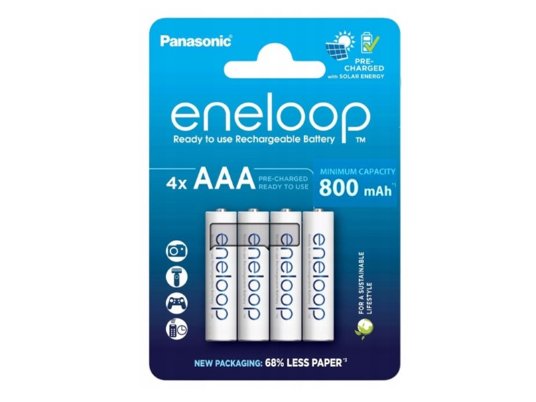 Eneloop punjiva baterija HR03 800mAh 1/4
