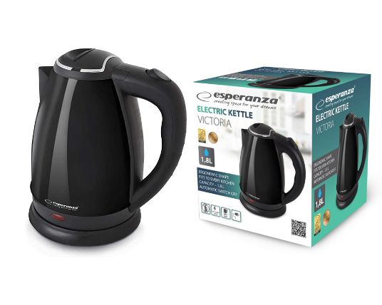 Esperanza električni bokal, EKK013K, 1,8L, crni