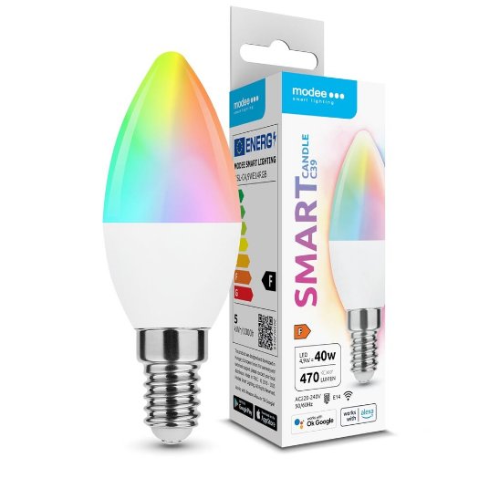 Modee LED smart sijalica 4,9W E14 270° RGB+W Tuya Wi-Fi