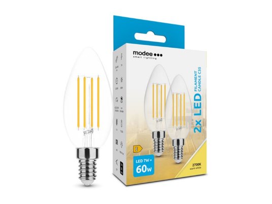 Modee LED sijalica Filament C35 7W E14 2.700K (806 lumen) 1/2