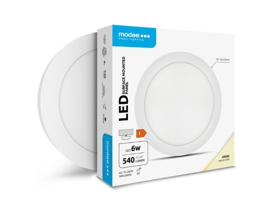 Modee Light LED panel nadgradni 6W 4000K okrugli A2