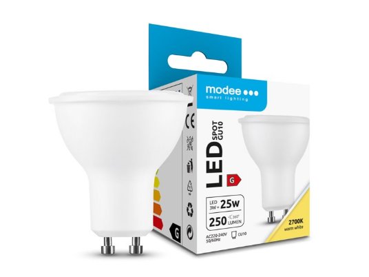 Modee Lighting LED sijalica 3W GU10 110° 2700K (250 lumen)