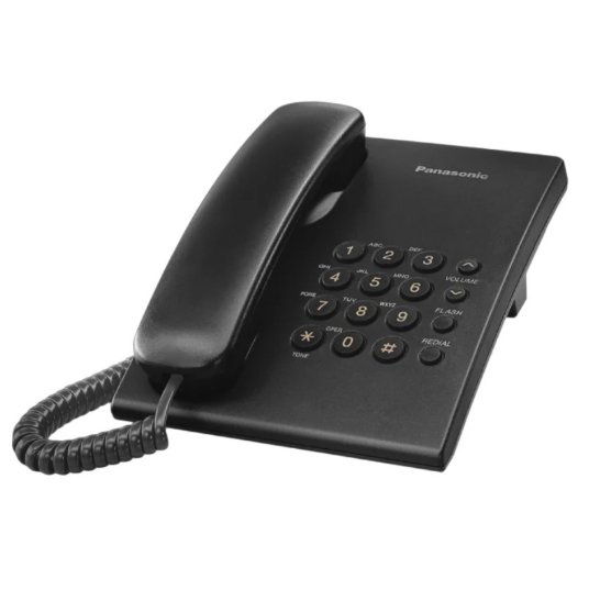 Panasonic bežični telefon, KX-TS500FXW, crni