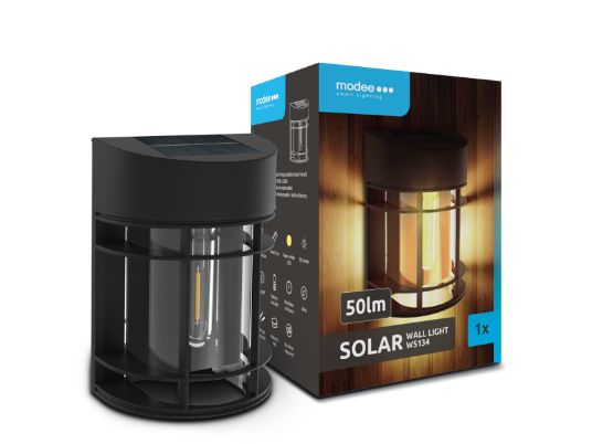 Modee LED solarna zidna lampa WS134 50lm IP44 toplo belo
