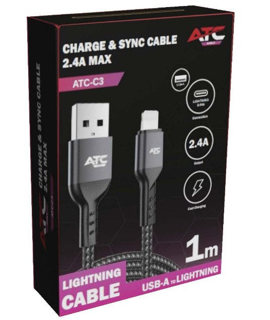 ATC-C3 kabal USB/Lighting 3A