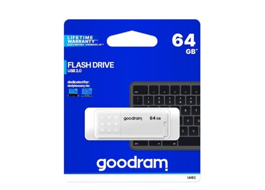 GoodRam USB Flash Drive 2.0 64GB UME2-0640W0R11