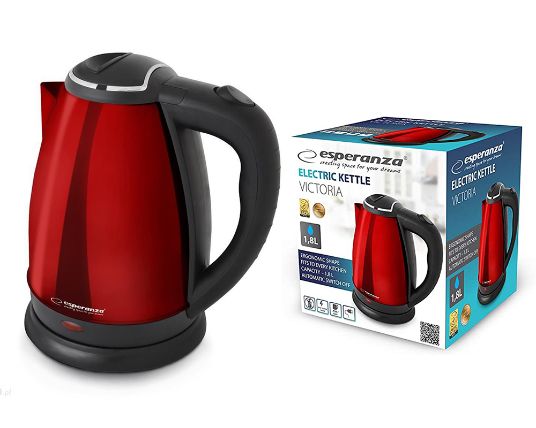 Esperanza električni bokal, EKK013R, crveni