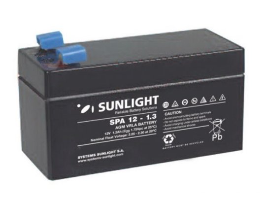 Sunlight olovna gel baterija 12V-1,3Ah