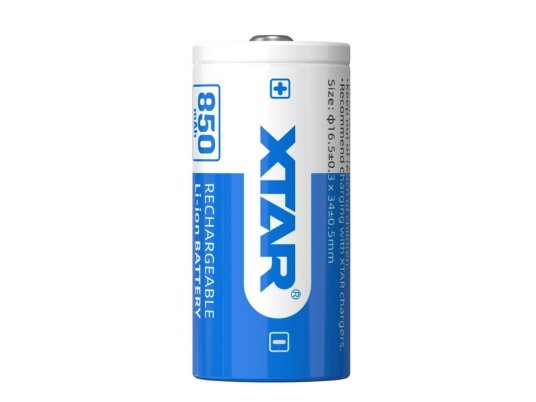 Xtar baterija 16340 Li-Ion, 850mAh