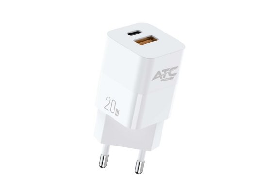 ATC USB brzi punjač CHF5a PD-QC 20W beli