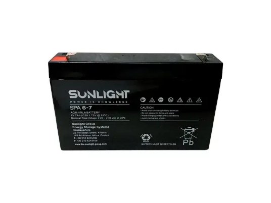 Sunlight olovna gel baterija 6V-7Ah