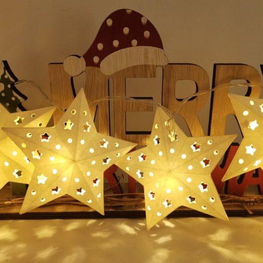 Modee 10 LED dioda Zvezde na kablu od 0,9 metara toplo bele