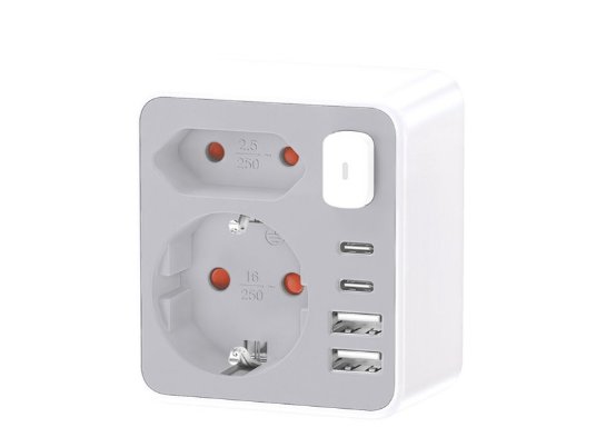 Technik razvodnik Šuko + euro + 2x USB + 2xUSB-C TPA35