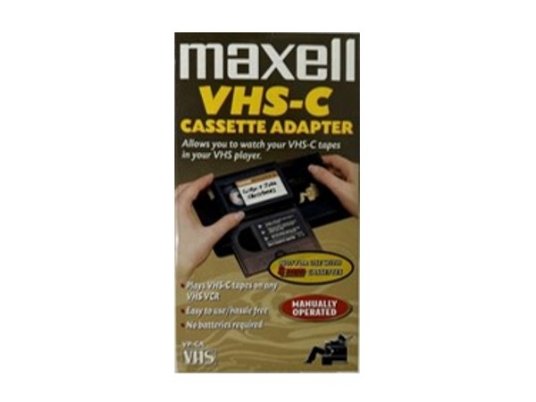 Maxell adapter, VHS-C