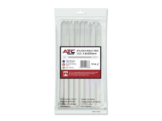 ATC kablovska vezica 4.8x250mm bela 1/100