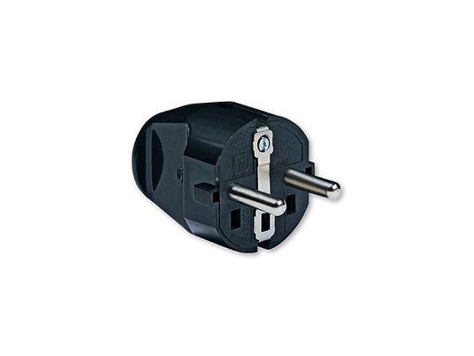 Aling dvopolni utikač, 301.13, crni