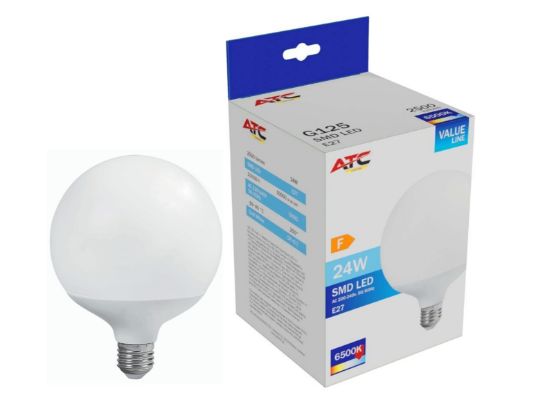 ATC LED sijalica Globe G125 24W 2.500 lumena E27 6.500 kelvina