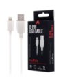 Maxlife kabl USB - Lightning 1,0m, 2A, beli, za brzo punjenje