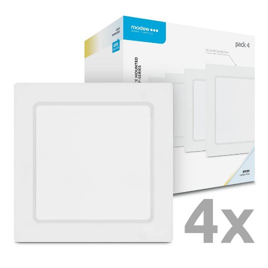 Modee Light LED panel nadgradni 12W, 6000K (1320 lumena) kvadratni 4/1