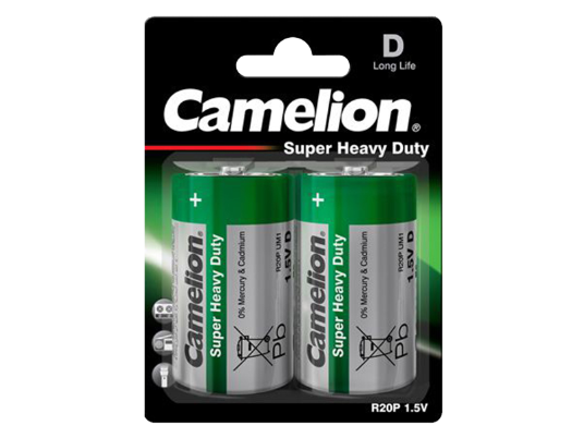 Camelion Super HD baterija Green, R20