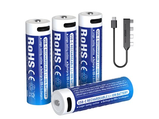 XTAR AA R6 1,5V Li-ion punjive baterije 3000 mAh-USB-C