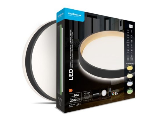 Modee LED plafonjera CLG1BK 30W 3CCT + RGB, daljinski upravljač (390mm)